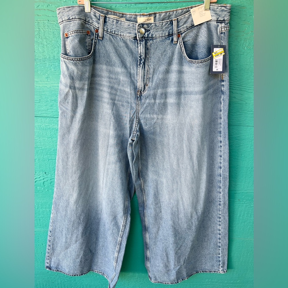 Universal Thread Highest-Rise Palazzo Wide Leg Jeans Light Wash SIZE 30 NWT - Picture 4 of 8